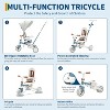 7-in-1 Foldable Baby Tricycle with Adjustable Parent Handle,Toddler Trike with Safety Harness - 3 of 4