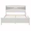 Luxystar Full Wood Bed with Bookcase Headboard ,LED Motion Sensor Light and Adjustable Guardrails - 3 of 4
