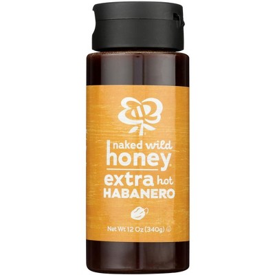 Naked Wild Honey Extra Hot Habanero Honey - 6 pack, 12 oz