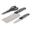 Oster Lindbergh 14 Piece Stainless Steel Cutlery Knife Set in Black with Cutting Board - 4 of 4