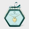 14K Gold Dipped Heart Charm Q Initial Necklace - A New Day™ Gold - 3 of 4