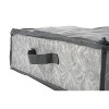 Laura Ashley Under Bed Shoe Box: Gray Polypropylene Storage, Folds Flat with Handles, 29.33"x23.62"x5.91" - 4 of 4