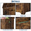 39.4" Storage Chest, Toy Box with 2 Safety Hinges, Storage Bench with Storage, Shoe Bench, Supports 300 lb, for Living Room, Entryway - 3 of 4