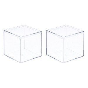 Unique Bargains Acrylic Self-Assembly Dustproof Collectibles Display Box with Lid - 1 of 3