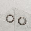 Kate Aurora Glam Chic Living 2 Pack Metallic Foil Sparkle Slub Sheer Grommet Top Curtain Panels - 4 of 4