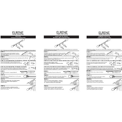 Cordelia 1" Window Drapery Single Curtain Rod with Globe Ball Finial - 86"-120" - Antique Bronze - Elrene Home Fashions