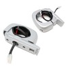 Wet Sounds REV 12 HD 12" Horn Loaded Compression Driver Tower Speakers with XS Grills & Aluminum Fixed Clamps, 400 Watts RMS, White, Pair - 4 of 4