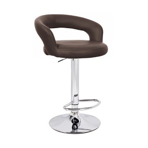 Modern Home Halo Contemporary Adjustable Height Counter/Bar Stool - 1 of 3