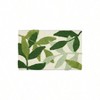 Green Leaf Bathroom Rug, Non - Slip Plush Shaggy Mat, Machine Washable, Absorbent Doormat 30x20. - 2 of 4