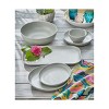 TAG Light Gray Brooklyn Melamine Plastic Dinning Butter/Bread Plate Dishwasher Safe Indoor/Outdoor 9.5x9.5 inch Set 4 - 2 of 2