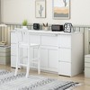 Twin Size Murphy Bed with Drawers, Cabinets and USB Ports - 3 of 4