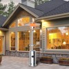 Tangkula Patio Rolling Steel Heater Freestanding Outdoor Propane Heater w/Table Suitable for Garden Wedding & Party - 3 of 4
