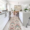 Washable Vintage Paisley Print Rug, Soft Low-Pile Non-Slip Indoor Area Rug, Non-Shedding Retro Distressed Accent Carpet for Living Room, Bedroom - 2 of 4