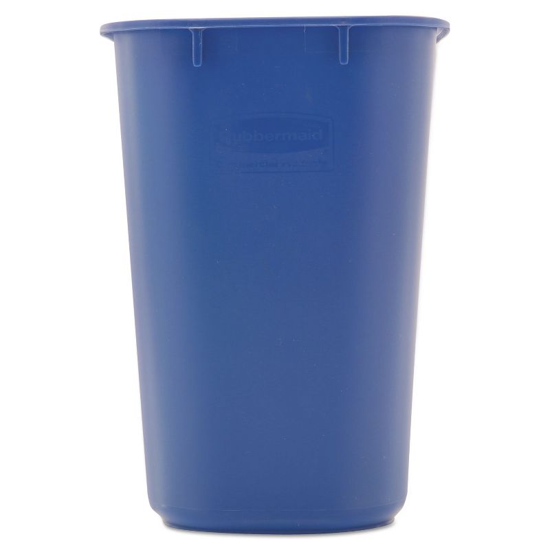 Rubbermaid Commercial Small Deskside Recycling Container Rectangular Plastic 13.625qt Blue 295573BE, 2 of 6