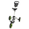 Caddymatic Golf X-Lite One-Click Folding Pull/Push Golf Cart White/Green - 2 of 4