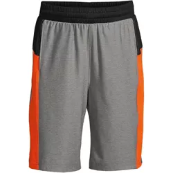 Lands' End Boys Husky Athletic Shorts - xx large husky - Cement Gray Colorblock