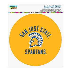 San Jose State University Spartans Logo Automotive Car Window Locker Circle Bumper Sticker - 1 of 4