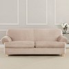 3pc Ultimate Stretch Suede T Cushion Sofa Slipcovers Cement - Sure Fit: Polyester & Spandex, Machine Washable - 2 of 4