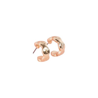 Slickblue Women's Earrings, Small Gold Braided Hoop Style, Trendy Accent, Alloy Material, 0.5" Diameter