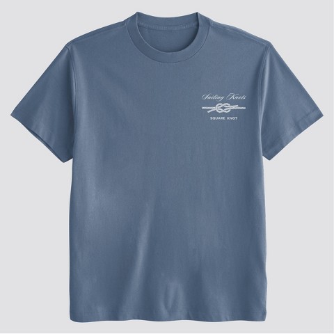 Мужские футболки Special Thanks Men's Sailing Knots Short Sleeve Graphic T-Shirt - Light Navy Blue S