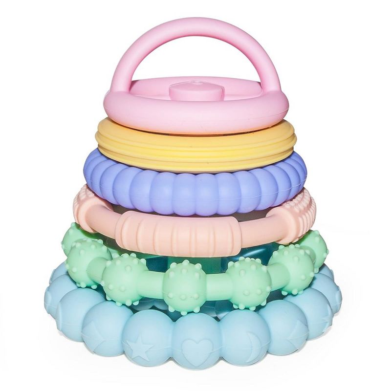 Sperric Silicone Stacking Toy – Premium Stacking Teethers - Interactive and Fun Baby Stacking Toys - Teeth Soothing for 6-12 Month, 1 of 6