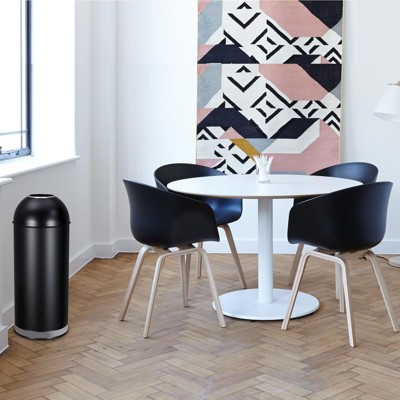 65L/17 Gallon Heavy Duty Stainless Steel Tall Commercial/Kitchen Trash Can, Round Open Top Waste Bin