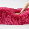 Faux Fur Body Pillow with Removeable Cover by Sweet Home Collection® - Hot Pink - 2 of 3