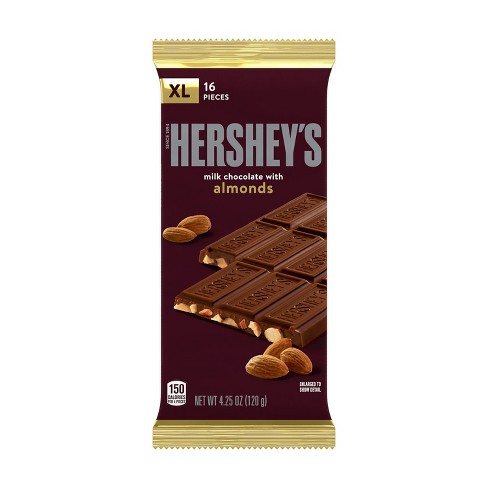 Hershey's Milk Chocolate Bar with Almonds - 4.25oz - image 1 of 4