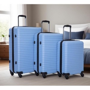 KTMBDW Luggage Sets 3 Piece (20", 24", 28"), ABS Lightweight Suitcase With Wheels and 2 Hooks, Spinner Wheels, TSA Lock - 1 of 4