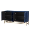 NicBex Sideboard Buffet Dining Room Cabinet with Storage,Adjustable Shelves,Rectangular Metal Handles and Legs for Kitchen,Living Room - 4 of 4
