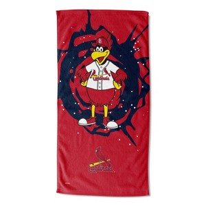 30"x60" MLB St. Louis Cardinals Mascot Printed Beach Towel - 1 of 3