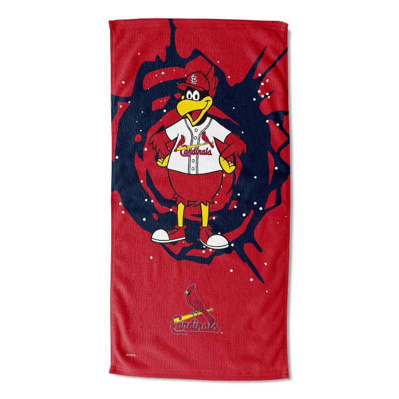 30&#34;x60&#34; MLB St. Louis Cardinals Mascot Printed Beach Towel, 1 of 4