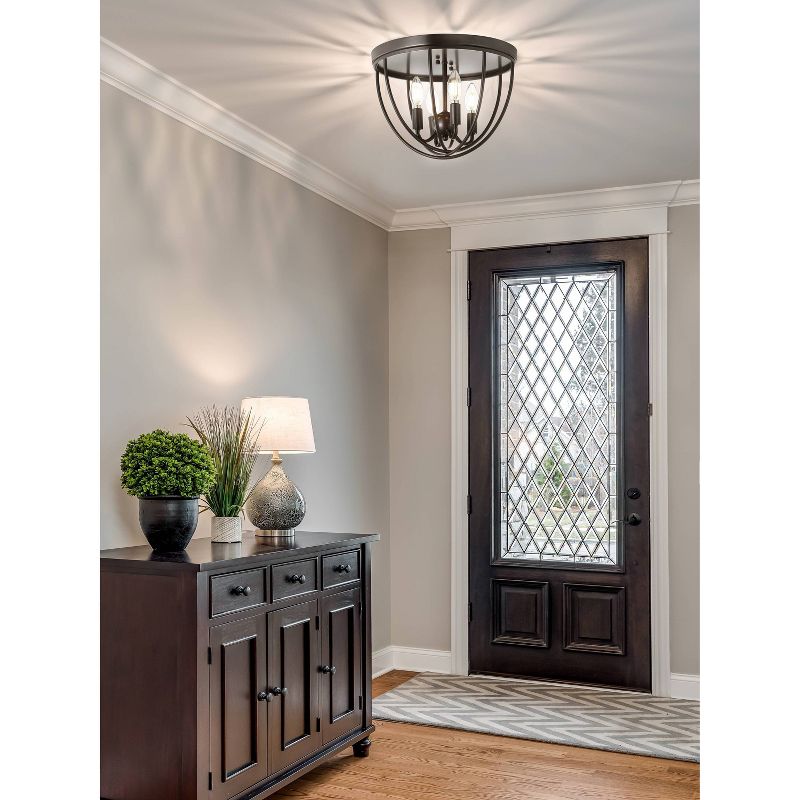 13.75&#34; LED Metal Flush Mount Oil Rubbed Bronze - Jonathan Y, 6 of 7