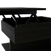 NicBex Coffee Tables for Living Room 15.3" H Rectangle Modern Lift Top Coffee Table with Casters and 1 Open Shelf, Black - 2 of 4