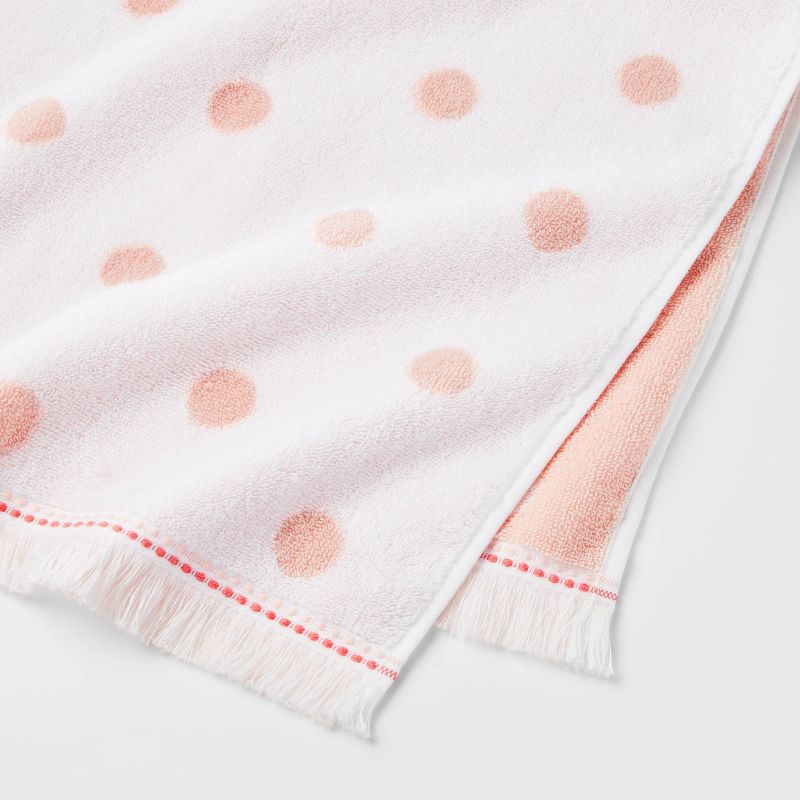 Dot Kids' Towel Pink with SILVADUR™ Antimicrobial Technology - Pillowfort™, 4 of 9