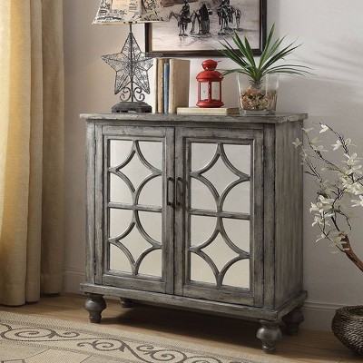 Velika Accent Table Weathered Gray - Acme Furniture