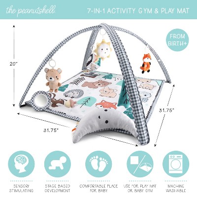 Woodland Animals 7-in-1 Baby Activity Play Gym and Mat
