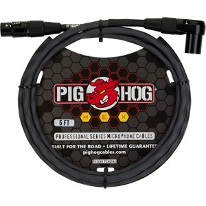 Pig Hog Hex Series Right Angle Mic Cable, 6-Feet - Grey PHMH6GRR - 1 of 1