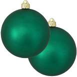 Christmas by Krebs 2ct Shamrock Green Shatterproof Christmas Ball Ornament  6" (150mm)