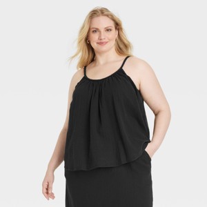 Women's Gauze Tank Top - Universal Thread™ - 1 of 3