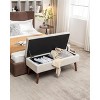 NicBex Ottoman With Storage, Tufted End Of Bed Bench with Wood Legs, Storage Bench for Bedroom - 2 of 4