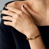 EVERLY JEWELRY | Yellow Plated Sterling Silver 19 1/5 CT TGW Tiger eye Bracelet, 8.5 inch - 4 of 4
