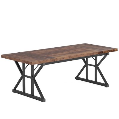 NicBex 70.86" Rectangle Dining Table Modern Center Table with Wood Tabletop for Living Room & Office