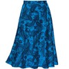 Collections Etc Stylish Paisley Print Stretch Knit Full-Sweep Skirt - 2 of 4