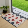VECELO Front Door Mat Welcome Mat, Absorbent Muddy Kitchen Rugs, Non-Slip Rubber Backing Doormat - 2 of 4