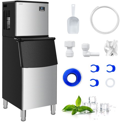 Portable Ice Maker 40Lbs/24H Countertop Self-Cleaning with Ice Scoop and  Basket