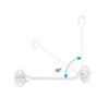 Unique Bargains Carbon Steel Carbon Steel Hook Eye Latch 2 Pcs with 8 Screws - 4 of 4