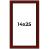 PosterPalooza | Weathered Red Picture Frame - UV Acrylic, Foam Board Backing, Hanging Hardware - 2 of 4