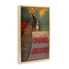 Stupell Industries Vintage Cognac & Peacock Black Framed Floater Canvas Wall Art - 3 of 4