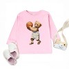 The Juniper Shop Watercolor Basketball Bear Toddler Long Sleeve Tee - 2 of 4